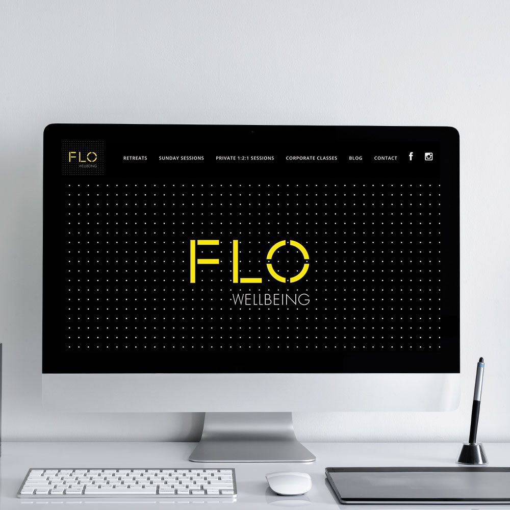 flo wellbeing website design
